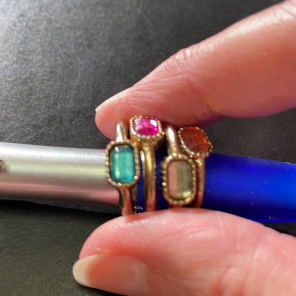 Goldtone Stack Rings - Picture 2 of 5